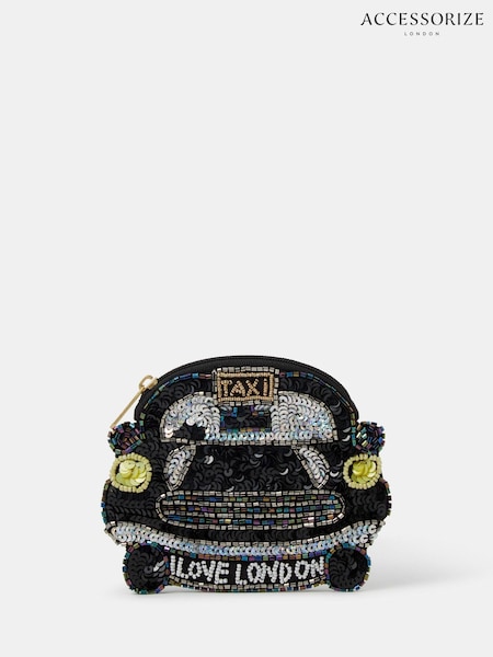 Svart - Accessorize Embellished London Taxi Coin Purse