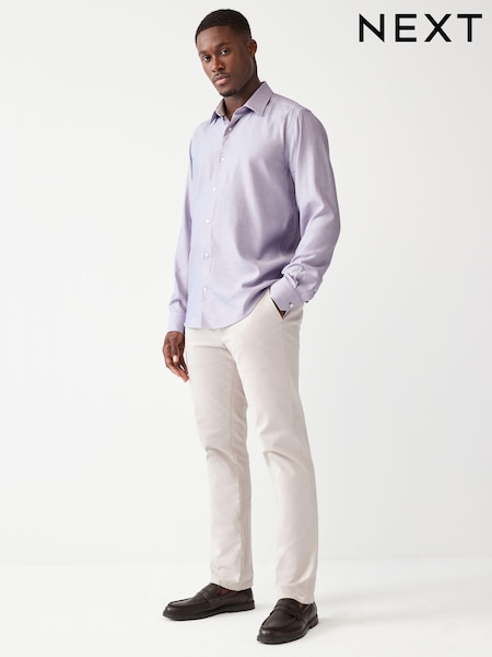 Damson Pink Trimmed Single Cuff Formal Shirt (415615) | €12
