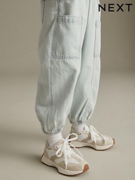 White Neutral Lace-Up Chunky Trainers (415746) | €36 - €46