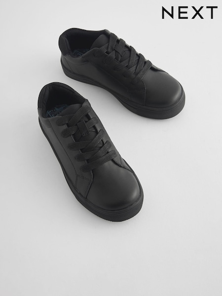 Black Wide Fit (G) Lace Up School Shoes (415831) | 140 zł - 205 zł