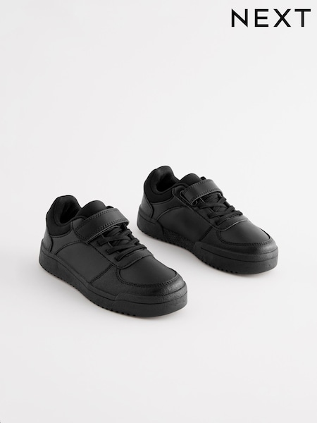 Black Standard Fit (F) School Elastic Lace Shoes (415837) | 110 zł - 155 zł