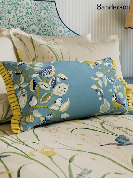 Sanderson Kingfisher and Flower Cushion (416037) | ‏233 د.إ.‏