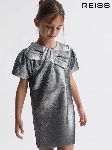 Reiss Franny Metallic Bow Dress (416461) | ‏53 ر.ع.‏