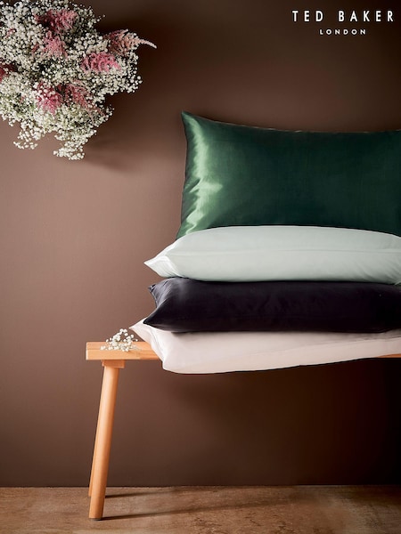 Ted Baker Black 100% Mulberry Silk Pillowcase (416621) | 350 QAR