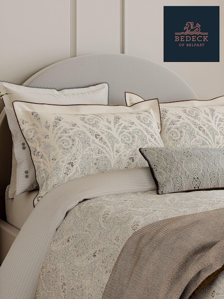 Bedeck of Belfast Charcoal Umma Pillowcase 100% Cotton Pair (417044) | €66