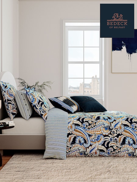 Bedeck of Belfast Midnight Tumeric Kotana 100% Cotton Duvet Cover and Pillowcase Set (417060) | €80 - €133