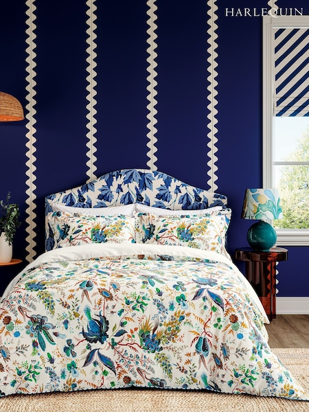 Harlequin Multi Wonderland Floral 100% Cotton Duvet Cover and Pillowcase Set (417604) | €129 - €218