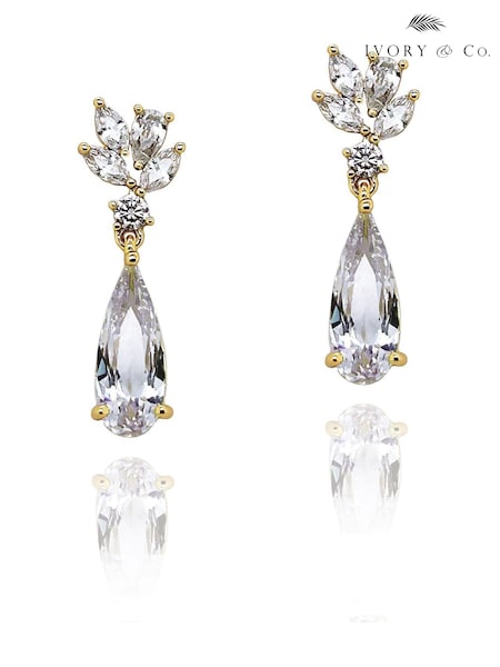Ivory & Co Gold Harrogate Classic Crystal Drop Earring (417709) | €57