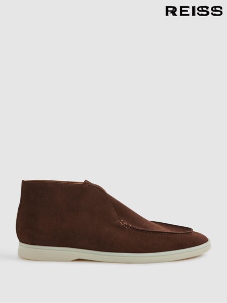 Reiss Kason Mid Suede Slip-on Boots (417902) | kr3 960