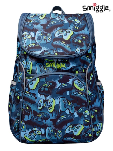 Smiggle Blue Vivid Access Backpack with Reflective Tape (418088) | € 22