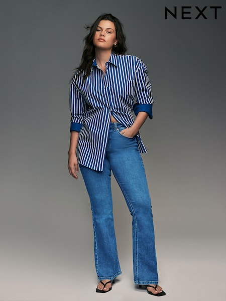 Dark Blue Hourglass Supersoft Flared Jeans (418389) | 1,131 UAH