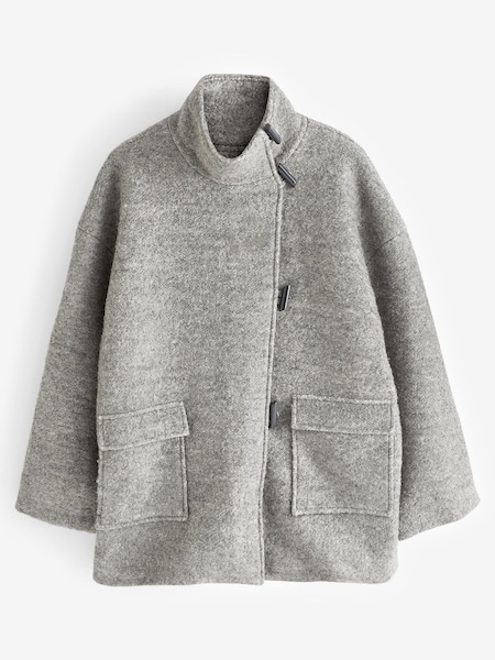 Hush Grey Kai Cocoon Toggle Jacket (418594) | €121