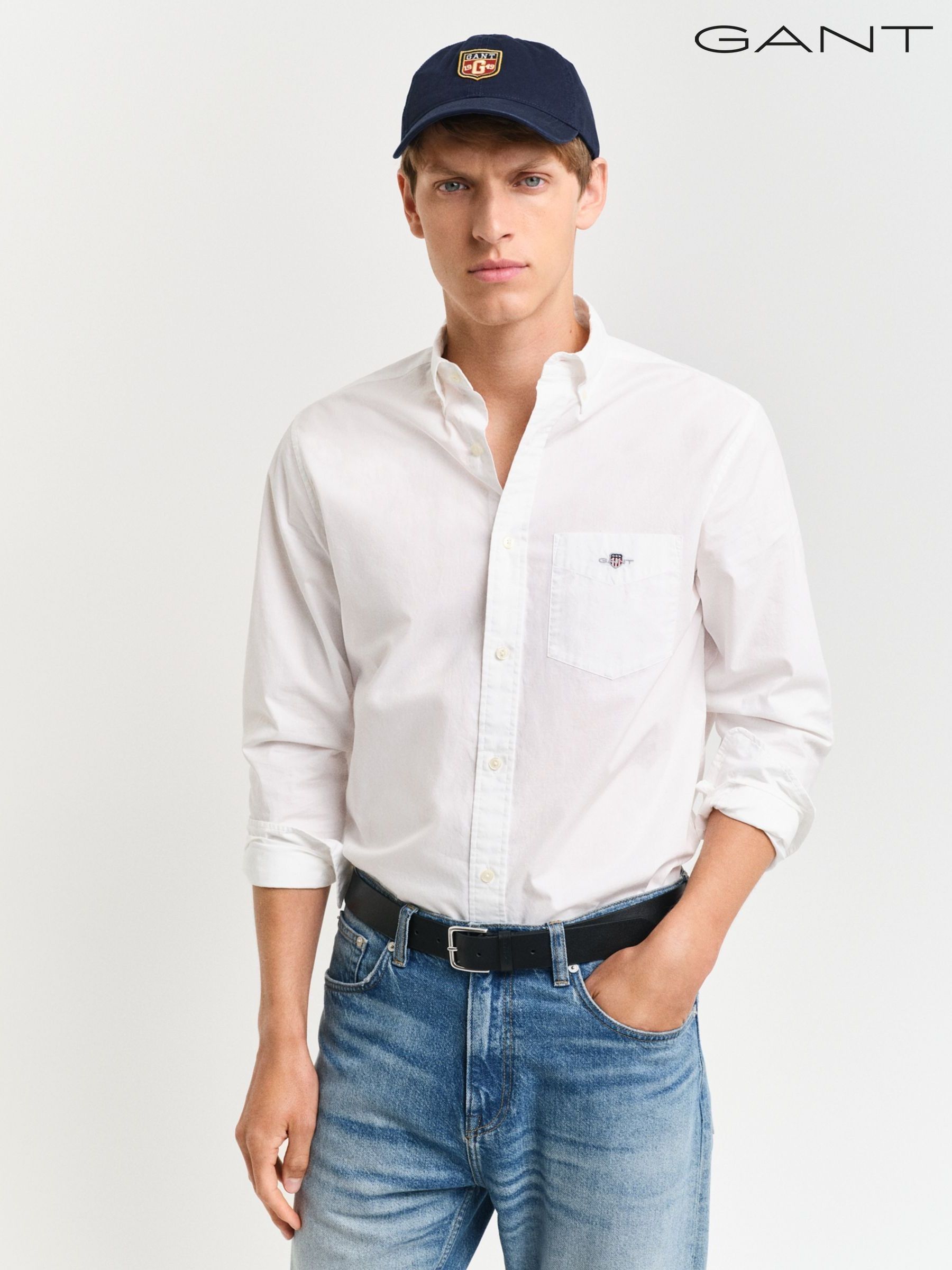 Long white shirt mens shop