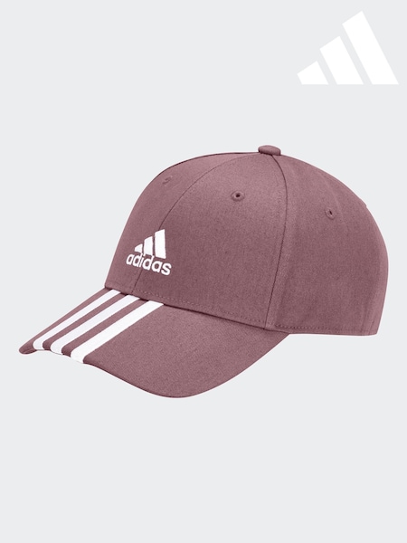 adidas Red Baseball 100% Cotton 3-Stripe Cap (419126) | AED105