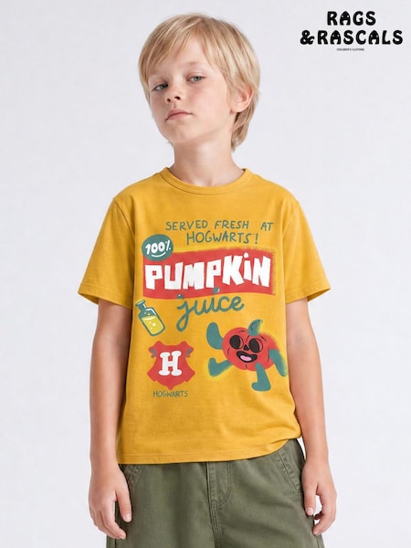 Yellow - Rags & Rascals Harry Potter Pumpkin Juice T-shirt