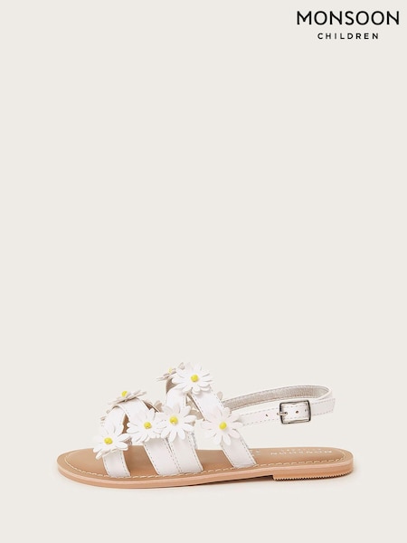 Monsoon White Daisy Strap Sandals (420706) | 64 QAR - 69 QAR