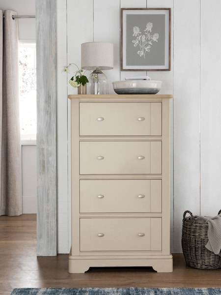 Stone Hampton Painted Oak Collection 4 Drawer Chest of Drawers (421037) | €950