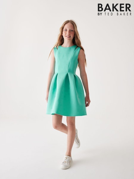 Baker by Ted Baker Mint Green Embossed Scuba Dress (421201) | 33 € - 37 €