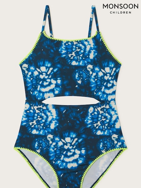 Monsoon Blue Tie Dye Swimsuit (421416) | AED109 - AED119