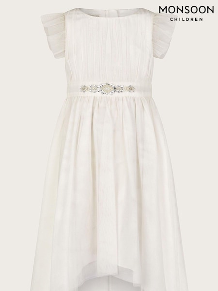 Monsoon White Penelope Belt Dress (421674) | €10 - €11