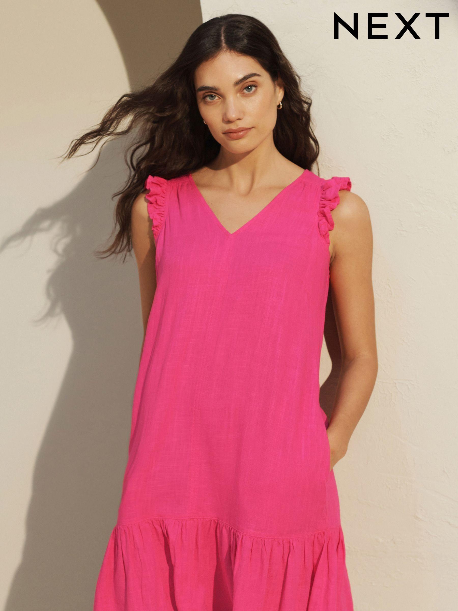 Summer v neck dresses 2025