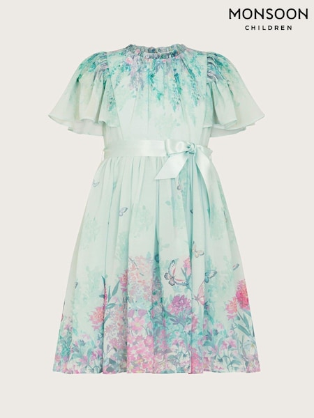 Monsoon Blue Alium Botanical Print Dress (422106) | €34 - €41