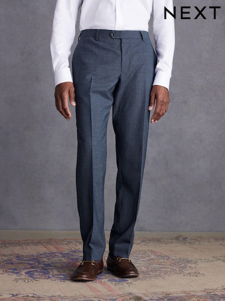 Blue Tailored Fit Signature TG Di Fabio Trim Texture Suit: Trousers (422118) | €35