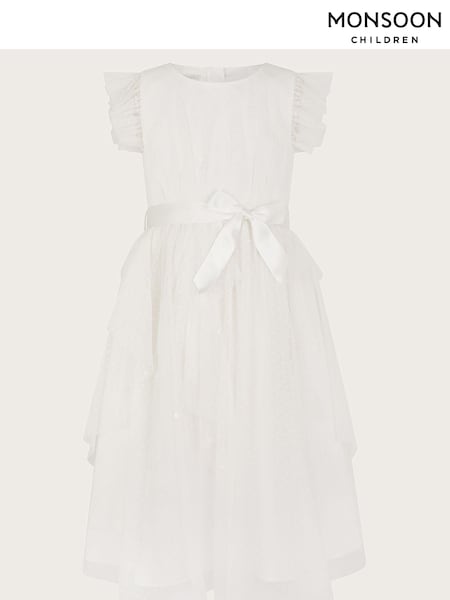 Monsoon Natural Stacie Waterfall Dress (422317) | €27 - €30
