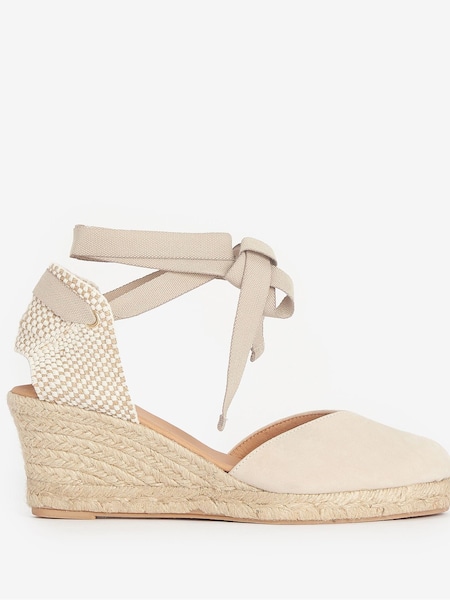 Barbour® Beige Beige Juana Espadrille Wedge Sandals (422860) | €57