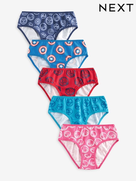 Red/Blue Marvel Briefs 5 Pack (2-12yrs) (423139) | €6 - €7
