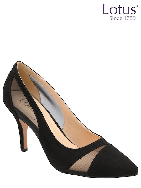 Negru - Pantofi lotus Toc cui cu toc ascuțit (423886) | 232 LEI