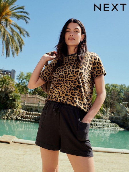 Schwarz - Lightweight Seersucker Textured Twin Pocket Utility Shorts (424276) | 6 €