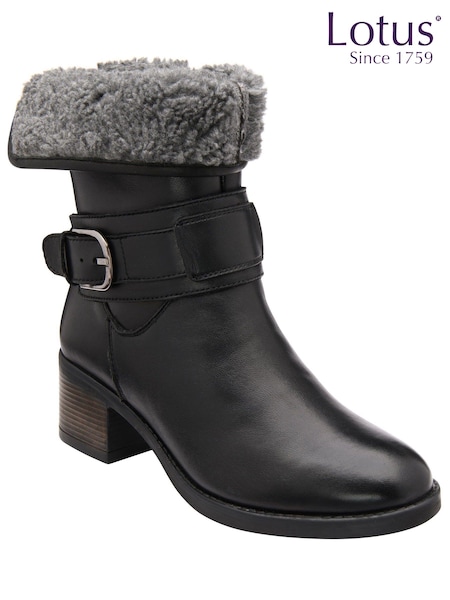 Lotus Dark Black Occasion Boots (424583) | €73