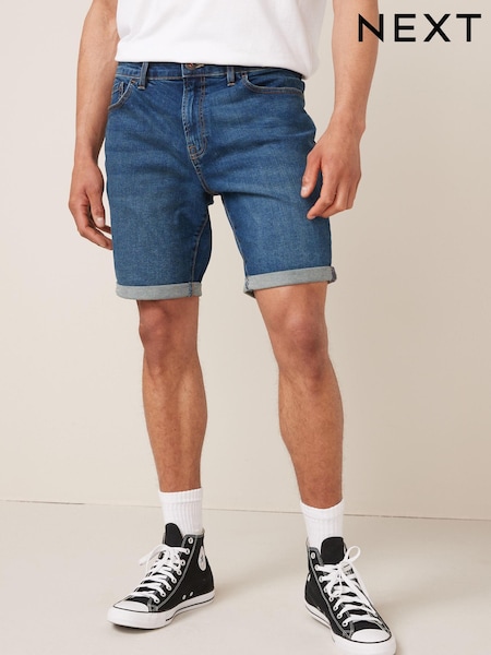 Умеренный синий - Зауженный крой - Denim Shorts (425874) | €7