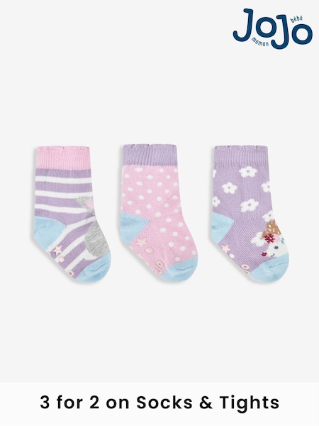 JoJo Maman Bébé 3-Pack Hedgerow Character Socks (426239) | 15 €