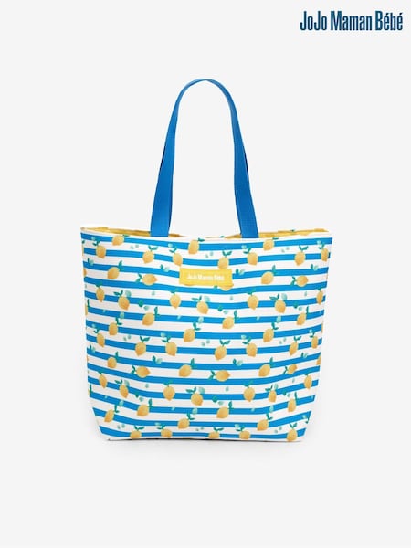 Jojo Maman Bébé Lemon Stripe Print Tote Bag (426595) | €35