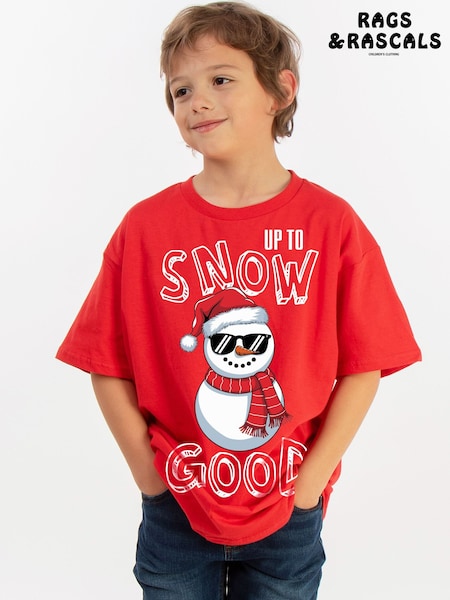 Red - Rags & Rascals Christmas Snow Good T-shirt