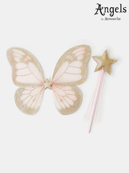 Pink - Angels By Accessorize Butterfly Wings Dress Up Set