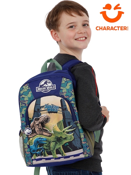 Character Blue Camouflage Disney Jurassic World Dinosaur Print Backpack (427347) | €30