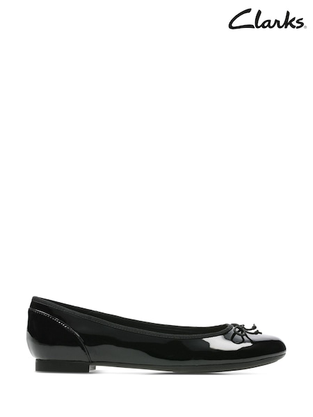 Schwarzes Lackleder - Clarks Couture Bloom Schuhe (427411) | 30 €