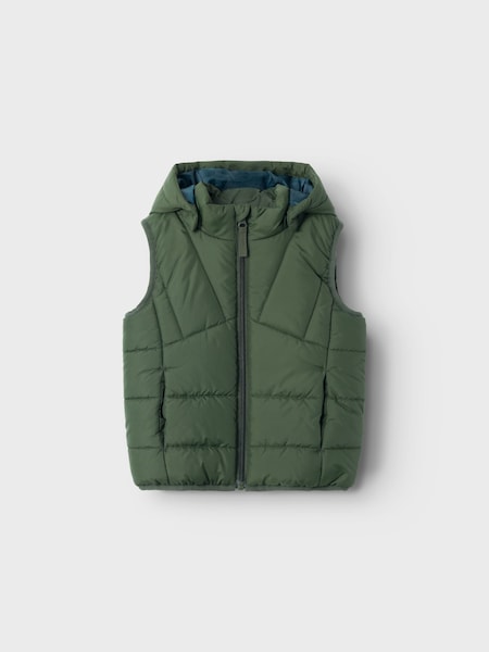 Name It Green Zip Up Padded Gilet (427733) | €13