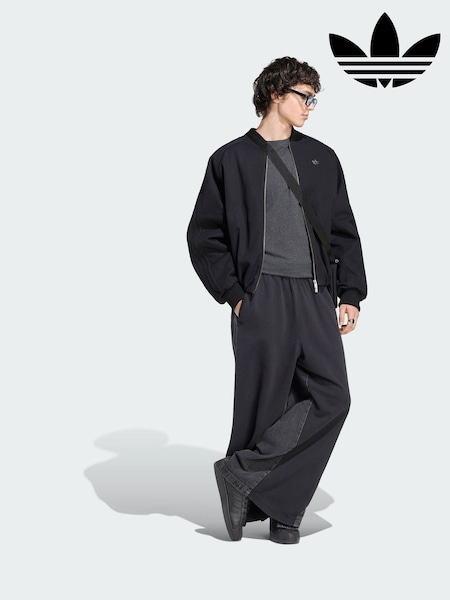 Black - Regular Adidas Originals Adibreak Trousers