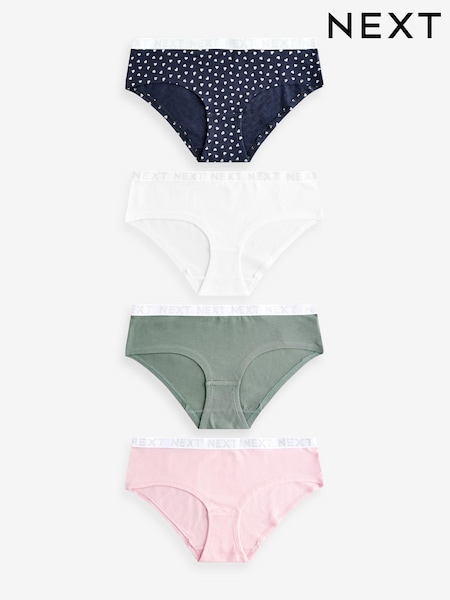 Военный флот/хаки/розовый - Logo Knickers 4 Pack (427868) | €18