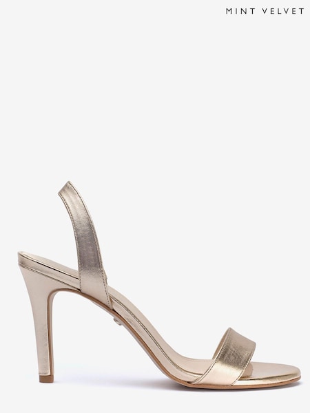 Mint Velvet Metallic Amara Heeled Sandals (427958) | €72