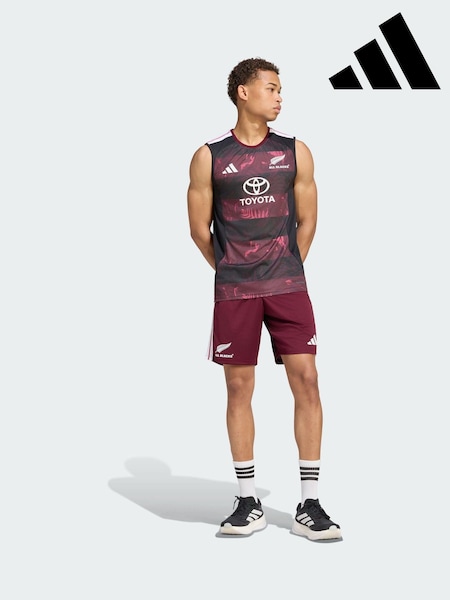 Red - Regular Adidas All Blacks Singlet For South Africa Tour Tank Top