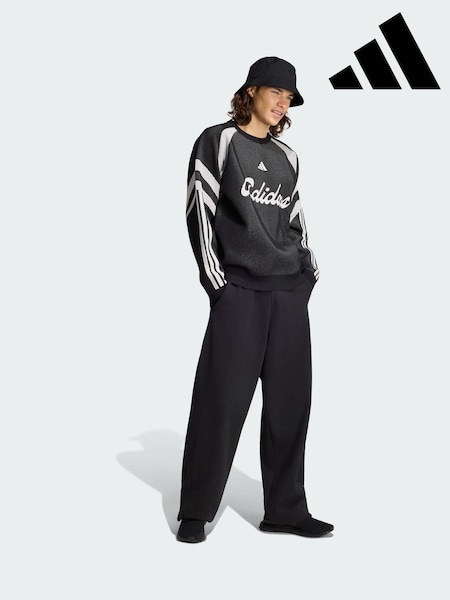 Black - Regular Adidas House Of Tiro Knitted Sweatshirt