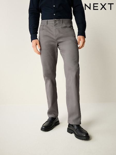 Серый - Printed Soft Touch Stretch Denim Jeans Style Trousers (428287) | €4