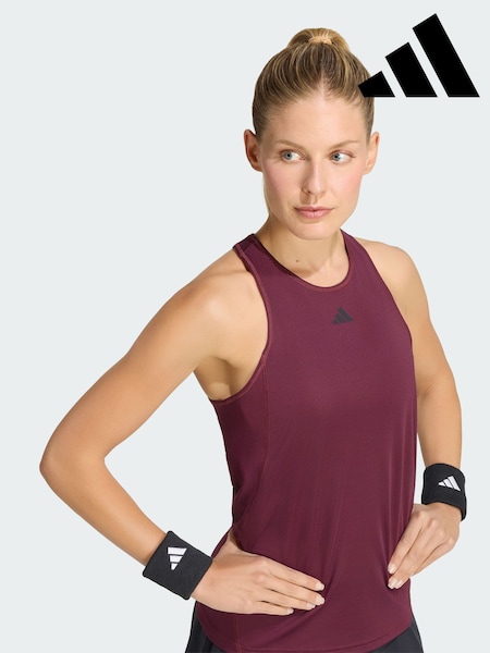 Sarkans - Adidas Club Tennis Climacool Tank Top