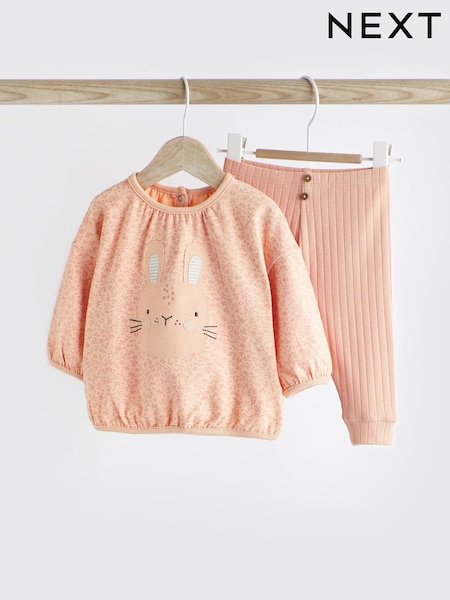 Breskova z zajčkom Roza - Baby Top And Leggings Set (428411) | € 11 - € 13