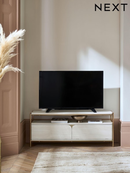 Light Evie Oak Effect Up to 55 inch Slim TV Unit (428636) | €340